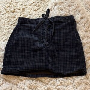 Plaid Black Skirt